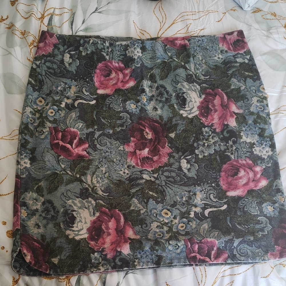 J. Jill Women's Floral Skirt